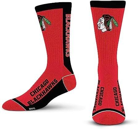 For Bare Feet NHL Chicago Blackhawks MVP Crew Sock 1 For Bare Feet MVP Crew Sock NHL Large