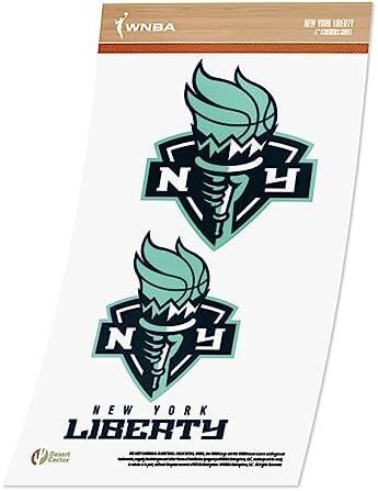 New York Liberty WNBA Women's National Basketball Association Officially Licensed Sticker Vinyl Decal Laptop Water Bottle Car Scrapbook (4 Inch)