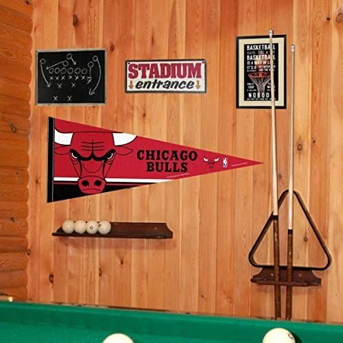 NBA Chicago Bulls Pennant Full Size 12 in X 30 in 2 NBA Chicago Bulls Pennant Full Size 12 in X 30 in - Image 2