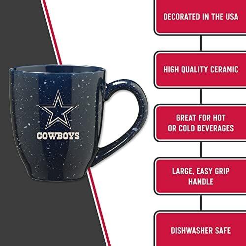 Rico Industries NFL Dallas Cowboys 16 oz Laser Engraved Ceramic Coffee Mug 6 Rico Industries NFL Dallas Cowboys 16 oz Laser Engraved Ceramic Coffee Mug - Image 6