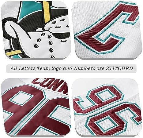 NHL Mighty Ducks Jersey #96Charlie Conway: #99 Adam Banks 90s Movie Ice Hockey Jersey 2 NHL Mighty Ducks Jersey #96Charlie Conway: #99 Adam Banks 90s Movie Ice Hockey Jersey - Image 2