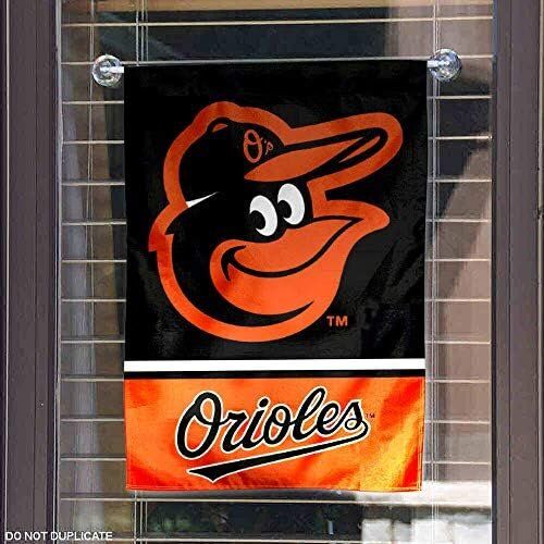 WinCraft MLB Baltimore Orioles Double Sided Garden Flag 4 WinCraft MLB Baltimore Orioles Double Sided Garden Flag - Image 4