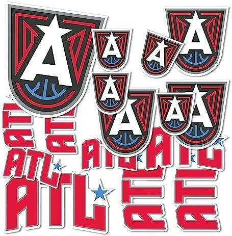 Atlanta Dream WNBA Women's National Basketball Association Officially Licensed Sticker Vinyl Decal Laptop Water Bottle Car Scrapbook (Type 1-1)