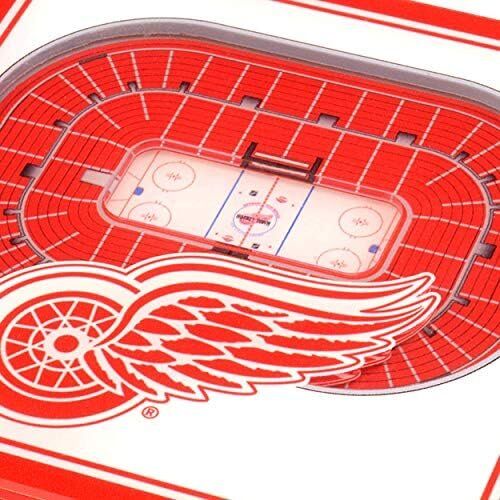 YouTheFan NHL Detroit Red Wings 3D StadiumView Coasters 3 YouTheFan NHL Detroit Red Wings 3D StadiumView Coasters - Image 3
