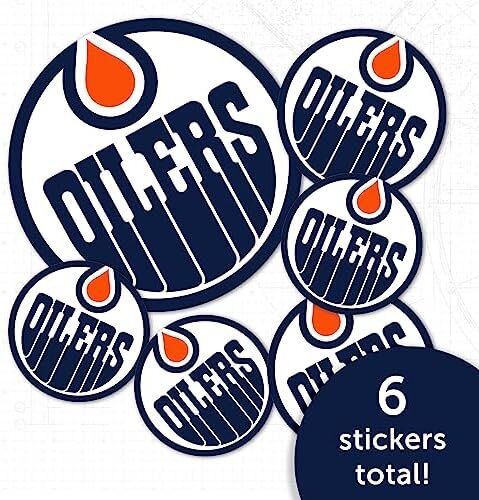 NHL Edmonton Oilers Sticker Vinyl Decal 4 NHL Edmonton Oilers Sticker Vinyl Decal - Image 4