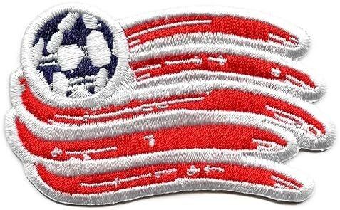 New England Revolution Primary Team Crest Patch MLS Embroidered Iron On