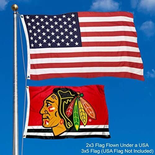 NHL Chicago Blackhawks 2x3 Feet Flag 2 NHL Chicago Blackhawks 2x3 Feet Flag - Image 2