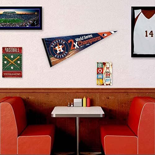 MLB Houston Astros 2 Time Champions Pennant Flag 3 MLB Houston Astros 2 Time Champions Pennant Flag - Image 3