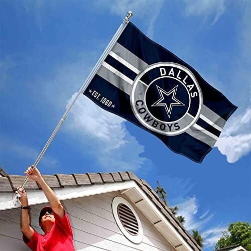 NFL Dallas Cowboys Patch Button Circle Logo Flag Large 3x5 Banner 2 NFL Dallas Cowboys Patch Button Circle Logo Flag Large 3x5 Banner - Image 2