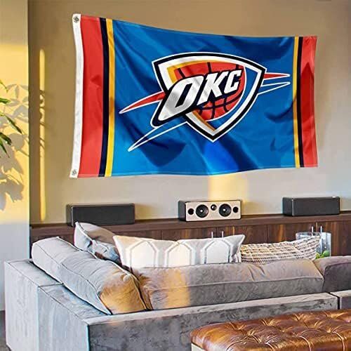 NBA Oklahoma City Thunder Flag 3x5 Banner 4 NBA Oklahoma City Thunder Flag 3x5 Banner - Image 4