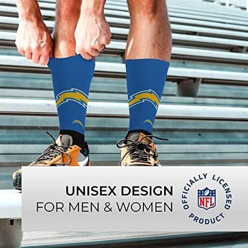 FBF NFL Los Angeles Chargers Youth V Curve Socks 2 FBF NFL Los Angeles Chargers Youth V Curve Socks - Image 2