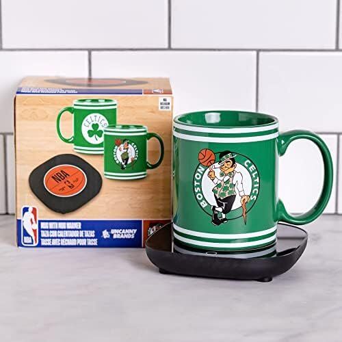 Uncanny Brands NBA Boston Celtics Logo Mug Warmer with Mug 5 Uncanny Brands NBA Boston Celtics Logo Mug Warmer with Mug - Image 5