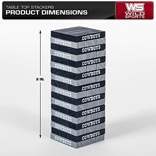 NFL Dallas Cowboys Pro Football Tabletop Stackers Block Game by Wild Sports 7 NFL Dallas Cowboys Pro Football Tabletop Stackers Block Game by Wild Sports - Image 7