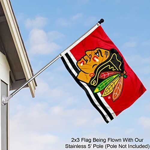 NHL Chicago Blackhawks 2x3 Feet Flag 3 NHL Chicago Blackhawks 2x3 Feet Flag - Image 3