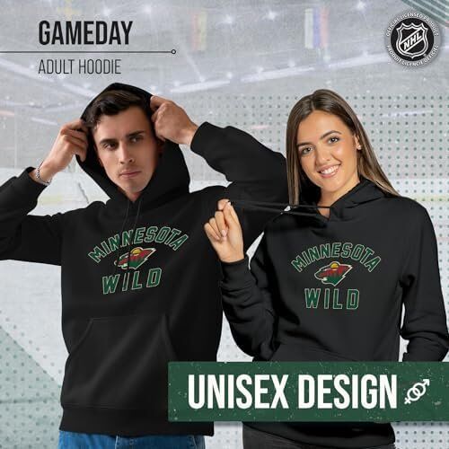 Wright & Ditson Adult NHL Minnesota Wild Gameday Hooded Sweatshirt 2 Wright & Ditson Adult NHL Minnesota Wild Gameday Hooded Sweatshirt - Image 2