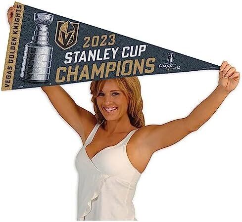 NHL Vegas Golden Knights 2023 Stanley Cup Champions Pennant Flag 4 NHL Vegas Golden Knights 2023 Stanley Cup Champions Pennant Flag - Image 4