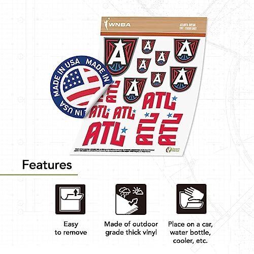 WNBA Atlanta Dream Sticker Vinyl Decal 4 WNBA Atlanta Dream Sticker Vinyl Decal - Image 4