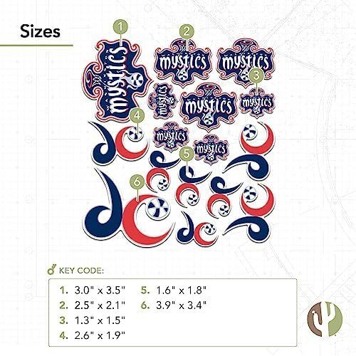 WNBA Washington Mystics Sticker Vinyl Decal 3 WNBA Washington Mystics Sticker Vinyl Decal - Image 3