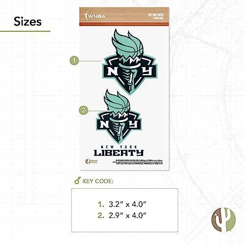 WNBA New York Liberty Sticker Vinyl Decal 3 WNBA New York Liberty Sticker Vinyl Decal - Image 3