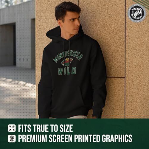 Wright & Ditson Adult NHL Minnesota Wild Gameday Hooded Sweatshirt 4 Wright & Ditson Adult NHL Minnesota Wild Gameday Hooded Sweatshirt - Image 4