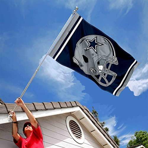 NFL Dallas Cowboys New Helmet Grommet Pole Flag 2 NFL Dallas Cowboys New Helmet Grommet Pole Flag - Image 2