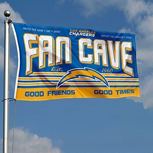 NFL Los Angeles Chargers Fan Man Cave Banner Flag 3 NFL Los Angeles Chargers Fan Man Cave Banner Flag - Image 3
