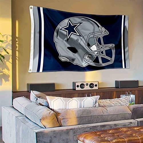 NFL Dallas Cowboys New Helmet Grommet Pole Flag 4 NFL Dallas Cowboys New Helmet Grommet Pole Flag - Image 4