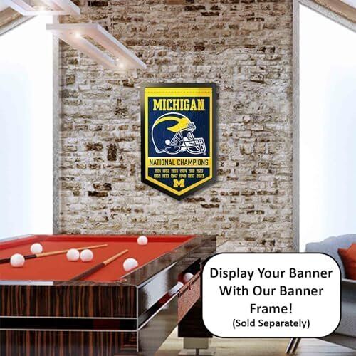 Michigan Wolverines 12 Time 12x Football National Champions Banner 5 Michigan Wolverines 12 Time 12x Football National Champions Banner - Image 5