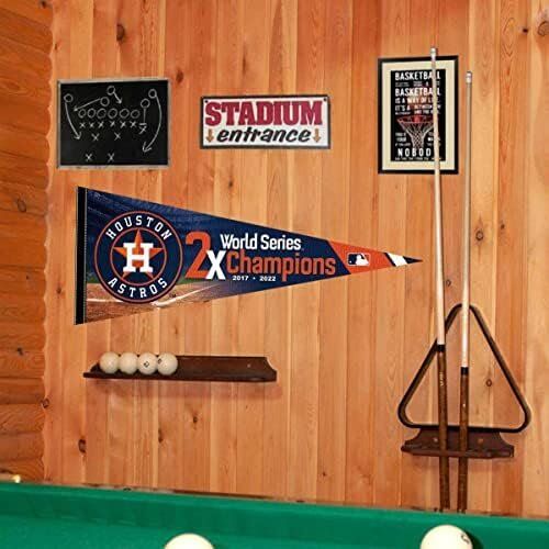 MLB Houston Astros 2 Time Champions Pennant Flag 2 MLB Houston Astros 2 Time Champions Pennant Flag - Image 2