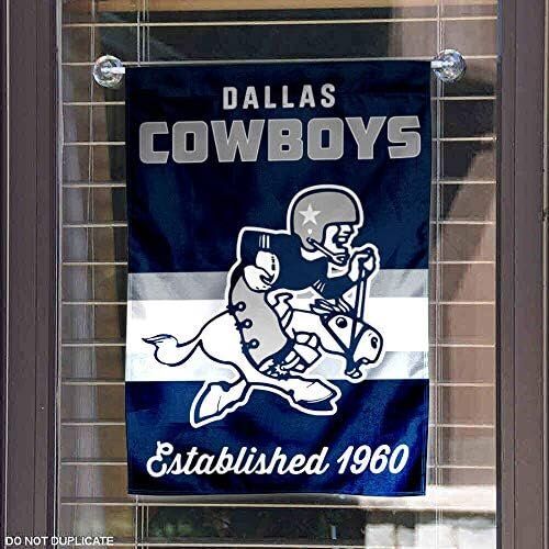 WinCraft NFL Dallas Cowboys Vintage Garden Flag Double Sided Banner 4 WinCraft NFL Dallas Cowboys Vintage Garden Flag Double Sided Banner - Image 4