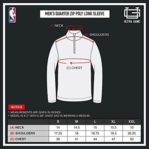 Ultra Game NBA Golden State Warriors Soft Quarter Zip Long Sleeve T-Shirt 6 Ultra Game NBA Golden State Warriors Soft Quarter Zip Long Sleeve T-Shirt - Image 6