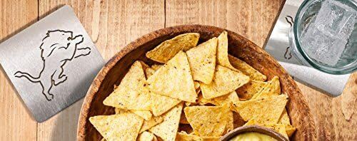 YouTheFan NFL Detroit Lions Boasters, Stainless Steel 2 YouTheFan NFL Detroit Lions Boasters, Stainless Steel - Image 2