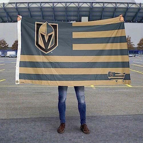 NHL Vegas Golden Knights American Nation 3x5 Flag 5 NHL Vegas Golden Knights American Nation 3x5 Flag - Image 5