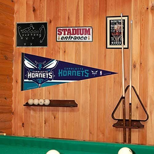NBA Charlotte Hornets Pennant Full Size 12 in X 30 in 2 NBA Charlotte Hornets Pennant Full Size 12 in X 30 in - Image 2