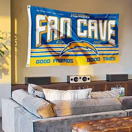 NFL Los Angeles Chargers Fan Man Cave Banner Flag 4 NFL Los Angeles Chargers Fan Man Cave Banner Flag - Image 4