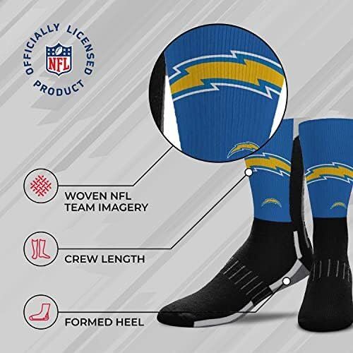 FBF NFL Los Angeles Chargers Youth V Curve Socks 5 FBF NFL Los Angeles Chargers Youth V Curve Socks - Image 5