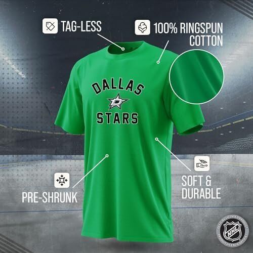 Wright & Ditson NHL Dallas Stars Adult Game Day T-Shirt 3 Wright & Ditson NHL Dallas Stars Adult Game Day T-Shirt - Image 3