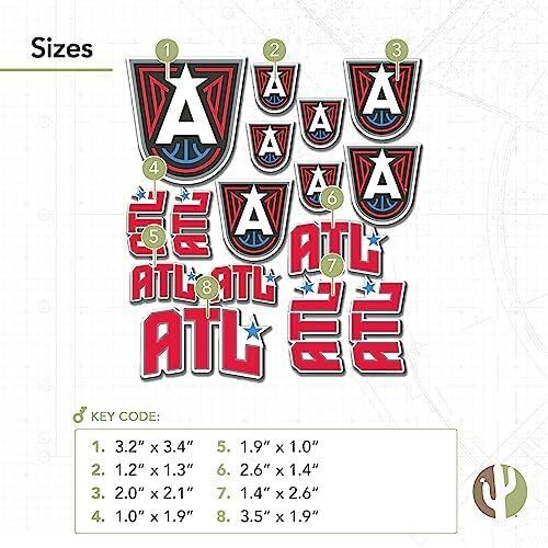 WNBA Atlanta Dream Sticker Vinyl Decal 3 WNBA Atlanta Dream Sticker Vinyl Decal - Image 3