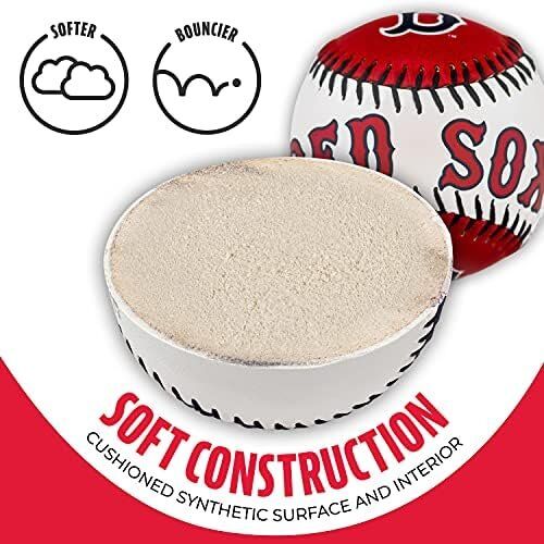 Franklin Sports MLB Boston Red Sox - MLB Team Logo Soft Baseballs 3 Franklin Sports MLB Boston Red Sox - MLB Team Logo Soft Baseballs - Image 3