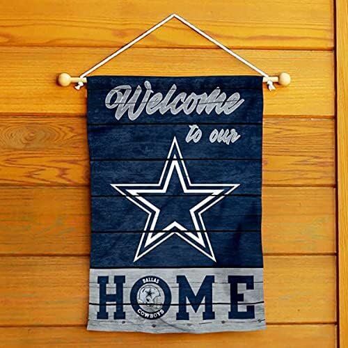 NFL Dallas Cowboys Welcome Home Decorative Garden Flag Double Sided Banner 4 NFL Dallas Cowboys Welcome Home Decorative Garden Flag Double Sided Banner - Image 4