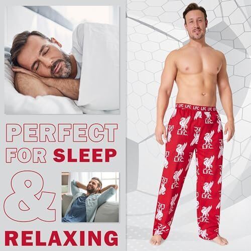 Liverpool FC Comfy Nightwear Pyjama Bottoms for Men Lounge Wear 3 Liverpool FC Comfy Nightwear Pyjama Bottoms for Men Lounge Wear - Image 3
