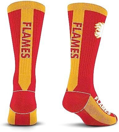 For Bare Feet NHL Calgary Flames MVP Crew Sock 2 For Bare Feet NHL Calgary Flames MVP Crew Sock - Image 2