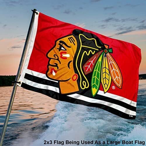 NHL Chicago Blackhawks 2x3 Feet Flag 4 NHL Chicago Blackhawks 2x3 Feet Flag - Image 4