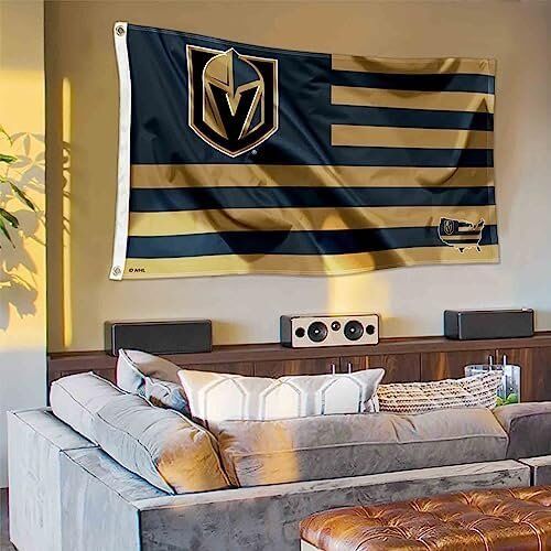 NHL Vegas Golden Knights American Nation 3x5 Flag 4 NHL Vegas Golden Knights American Nation 3x5 Flag - Image 4