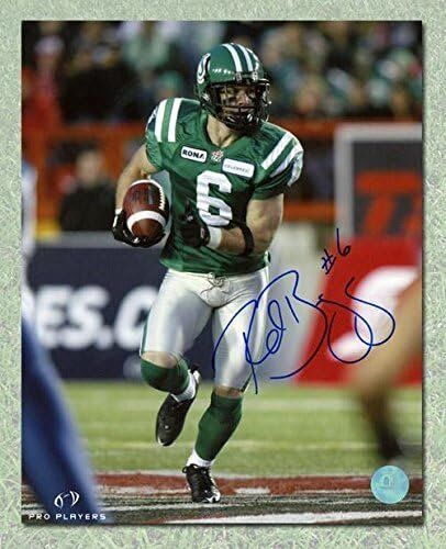 Rob Bagg Saskatchewan Roughriders Autographed CFL 8x10 Photo - Autographed NFL Photos