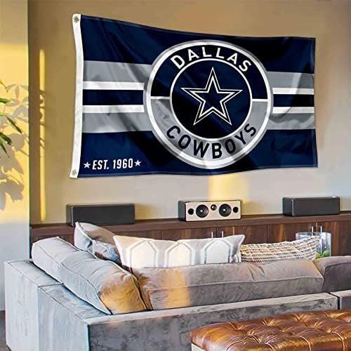 NFL Dallas Cowboys Patch Button Circle Logo Flag Large 3x5 Banner 4 NFL Dallas Cowboys Patch Button Circle Logo Flag Large 3x5 Banner - Image 4