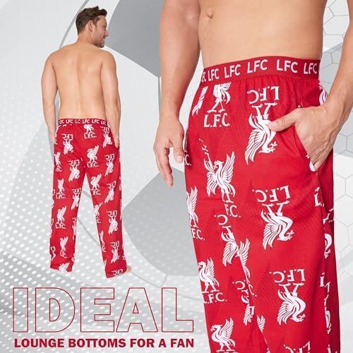 Liverpool FC Comfy Nightwear Pyjama Bottoms for Men Lounge Wear 4 Liverpool FC Comfy Nightwear Pyjama Bottoms for Men Lounge Wear - Image 4