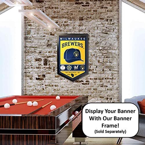 MLB Milwaukee Brewers Heritage History Banner Pennant 5 MLB Milwaukee Brewers Heritage History Banner Pennant - Image 5