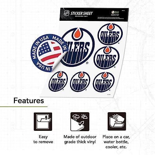 NHL Edmonton Oilers Sticker Vinyl Decal 3 NHL Edmonton Oilers Sticker Vinyl Decal - Image 3