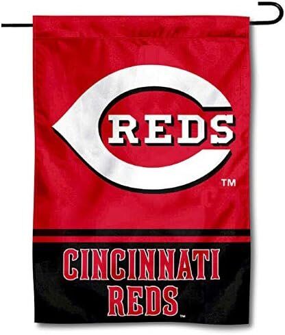 MLB Cincinnati Reds Double Sided Garden Flag 1 Cincinnati Reds Double Sided Garden Flag
